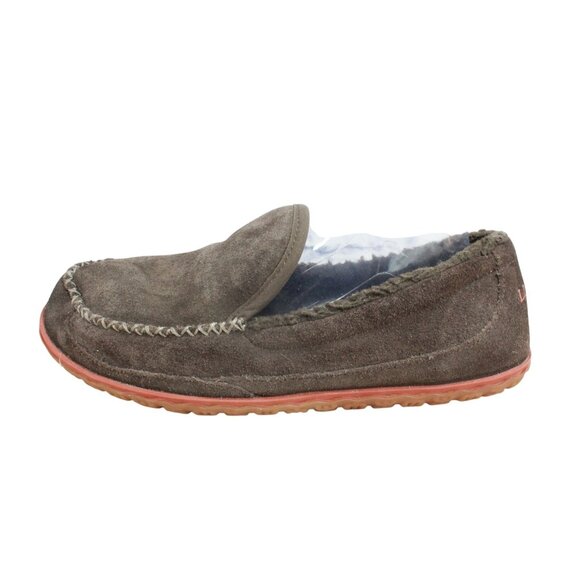 LL Bean Mountain Slippers Suede Bean Boot Brown Size 9 M - Picture 1 of 9